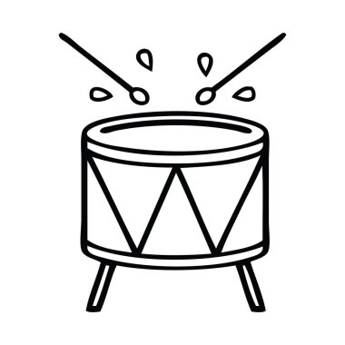 Çizim karikatür bir davul