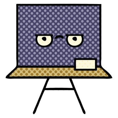 çizgi roman tarzı çizgi film kara tahta