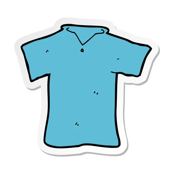 Pegatina de una camiseta de dibujos animados — Vector de stock