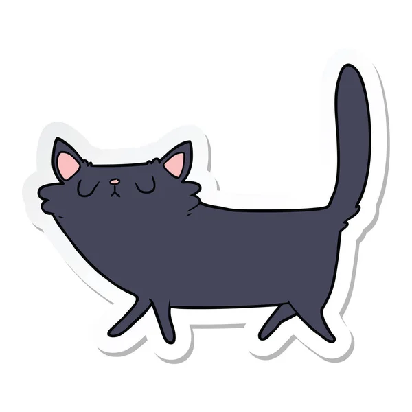 고양이의 스티커 — 스톡 벡터