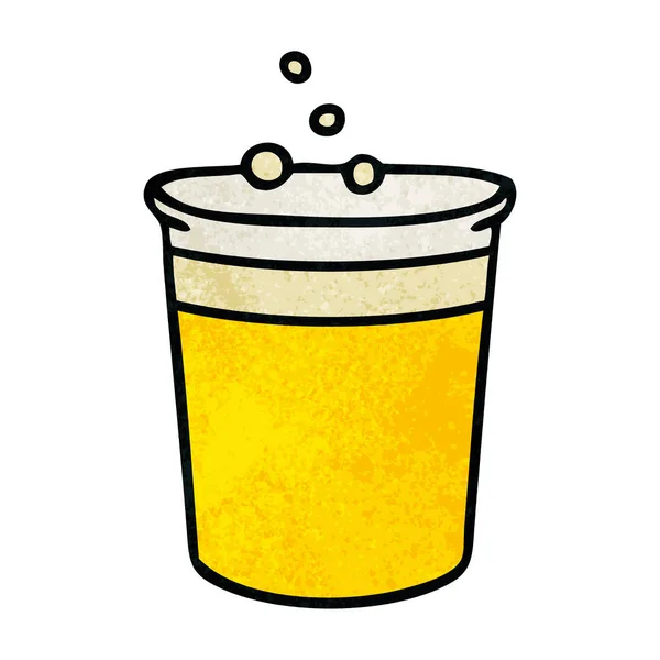 Ιδιόμορφη χέρι κινουμένων σχεδίων ποτήρι της μπύρας — Διανυσματικό Αρχείο