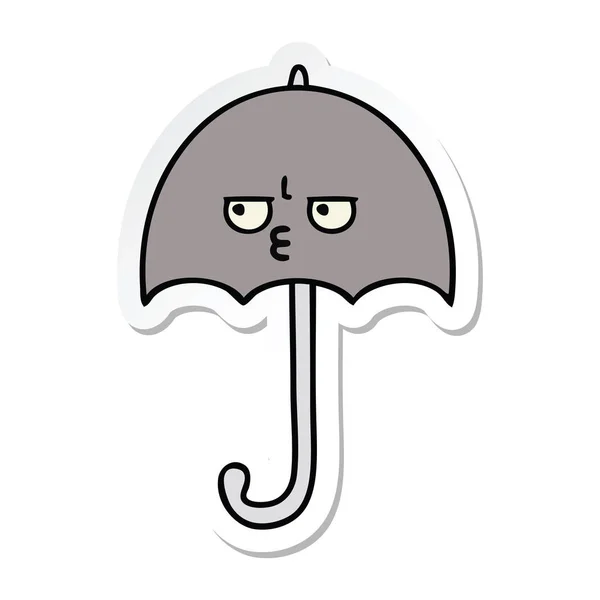 귀여운 우산의 스티커 — 스톡 벡터