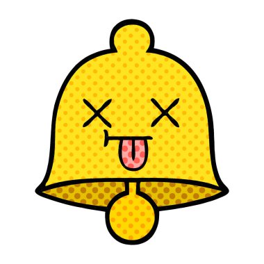 çizgi roman tarzı karikatür bir çan