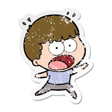 bir karikatür dostum şok sıkıntılı etiket