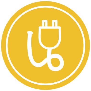 elektrik prizinden dairesel simgesi