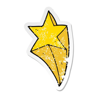 bir çizgi film yıldız sıkıntılı etiket