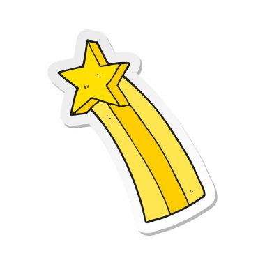 bir çizgi film yıldız etiketi