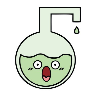 sevimli çizgi bilimsel deney 