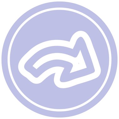 yön ok dairesel simgesi simgesi