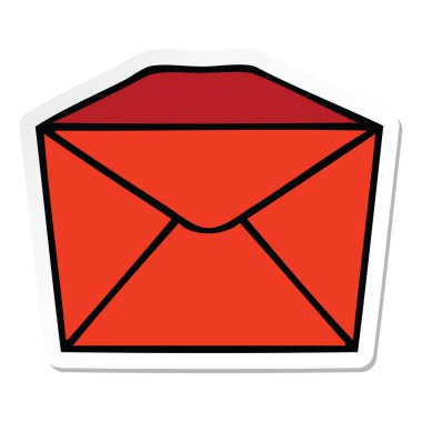 ilginç bir el etiket karikatür parsel çizilmiş