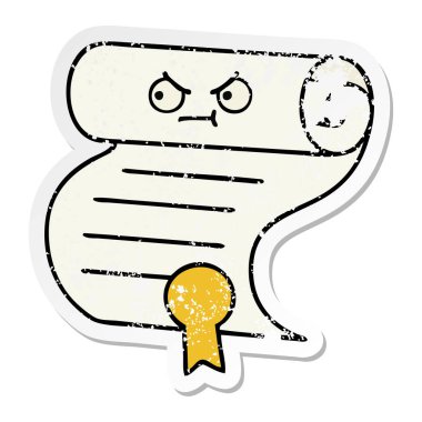 sevimli çizgi sözleşmenin sıkıntılı etiket