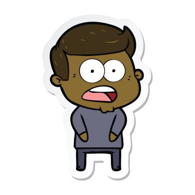 etiket bir karikatür dostum şok