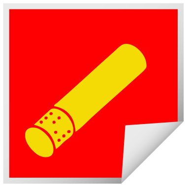 etiket karikatür sigara sopa peeling Meydanı