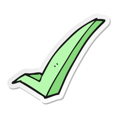 etiket bir karikatür kene sembol