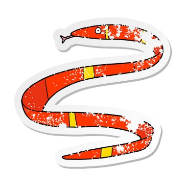 bir çizgi film deniz yılan sıkıntılı etiket