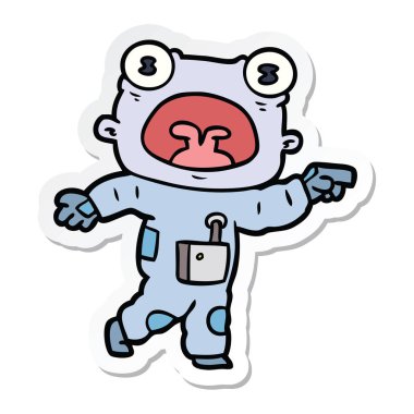 Etiket iletişim bir çizgi film garip yabancı