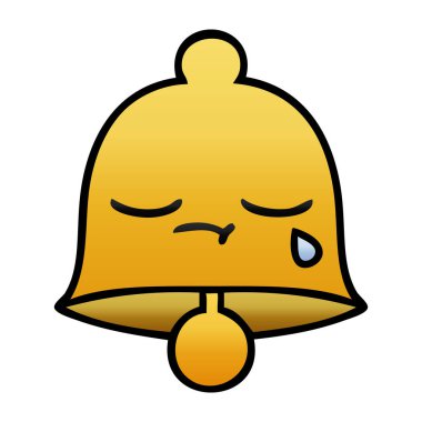 bir çan degrade gölgeli çizgi film