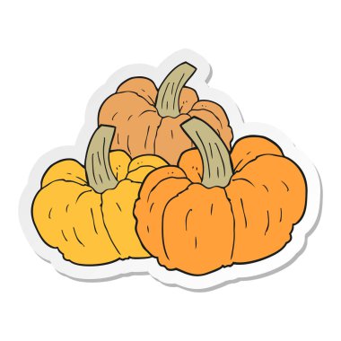 etiket bir karikatür kabak