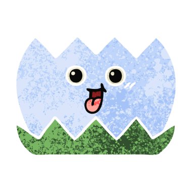 Retro illüstrasyon stil karikatür su lilly 