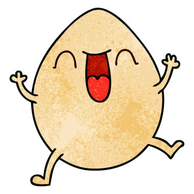 ilginç karikatür yumurta el çekilmiş