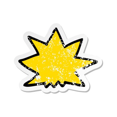 bir çizgi film patlama sıkıntılı etiket