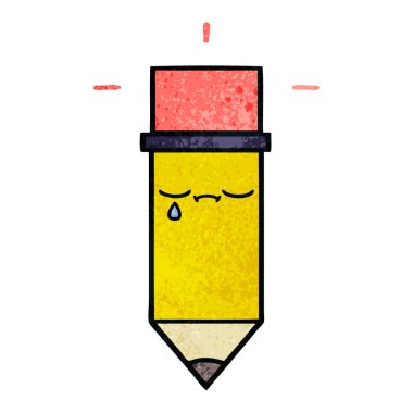 Retro grunge doku karikatür kalem