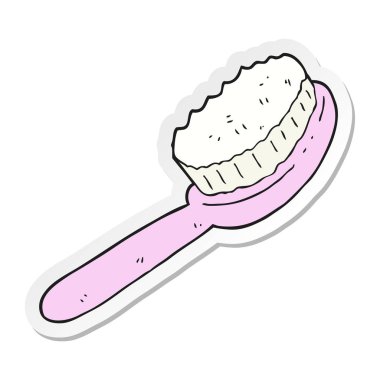 etiket bir karikatür fırça