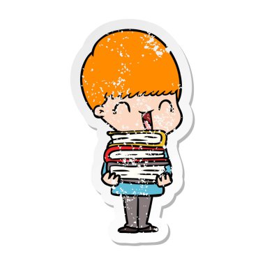 bir mutlu çizgi film çocuk sıkıntılı etiket