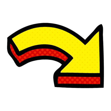 çizgi roman tarzı çizgi film yönlü oku