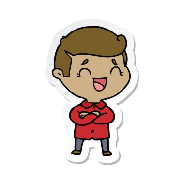 adam bir çizgi film etiketi