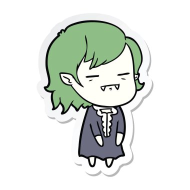 bir çizgi film ölümsüz vampir kız etiketi