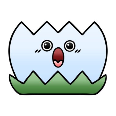 Degrade gölgeli karikatür su lilly