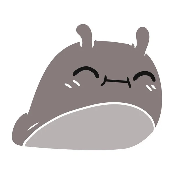 Cartoon szczęśliwy kawaii slug — Wektor stockowy