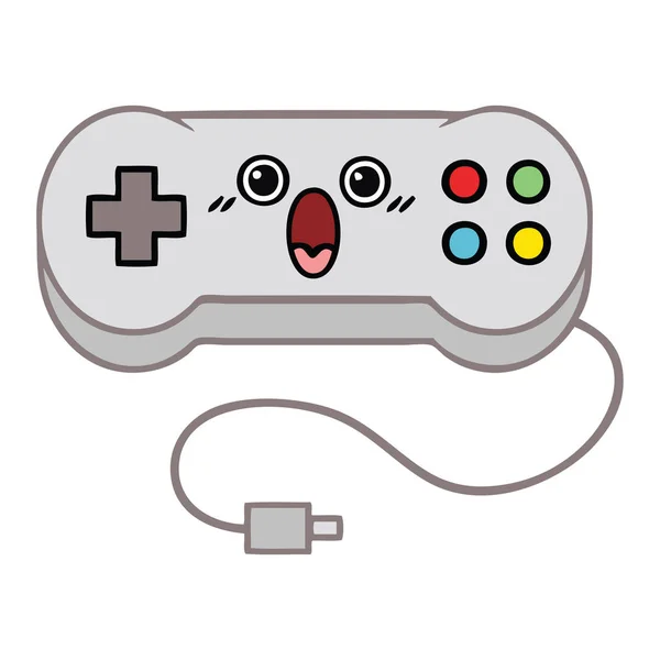 Lindo Dibujo Animado Controlador Juego — Vector de stock