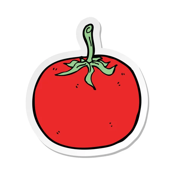 Etiqueta Tomate Desenho Animado — Vetor de Stock