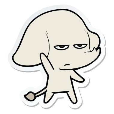 etiket rahatsız çizgi fil