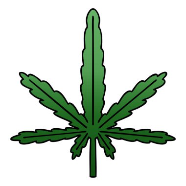 Degrade gölgeli ilginç karikatür esrar