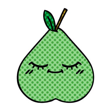 çizgi roman tarzı çizgi film yeşil armut