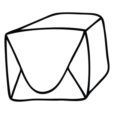 hat kahverengi karikatür parsel çizim