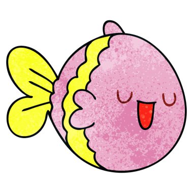 ilginç el çekilmiş çizgi film balık