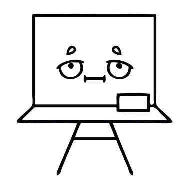 Çizim karikatür bir beyaz tahta