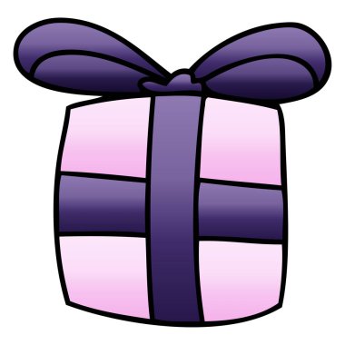 ilginç degrade gölgeli karikatür mevcut