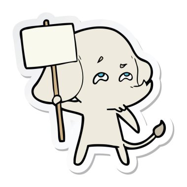 etiket işareti hatırlama ile bir çizgi fil