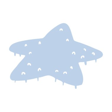 elle çizilmiş karikatür doodle yıldız balık