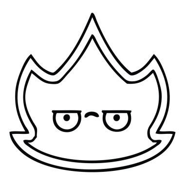 Çizim karikatür bir ateş