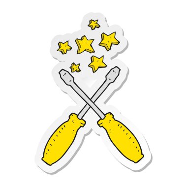 bir çizgi film Tornavidalar etiket