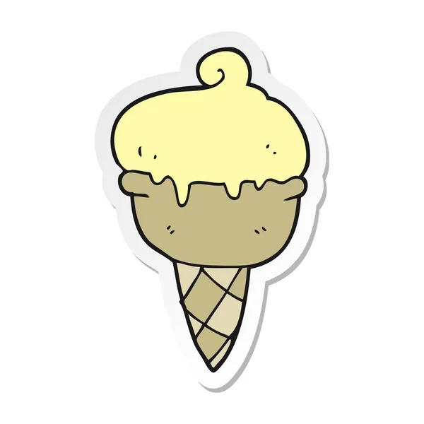 Nálepka Kreslený Zmrzliny — Stockový vektor