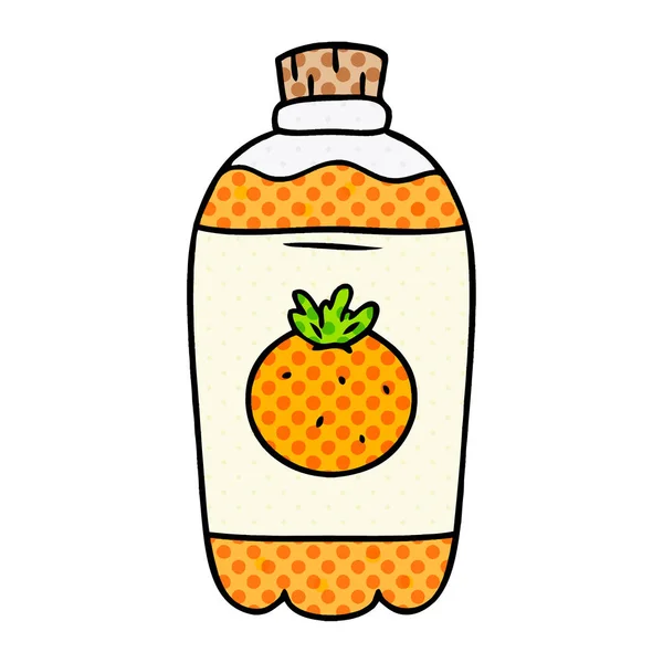 Hand Drawn Cartoon Doodle Orange Pop — Stock Vector