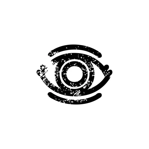 Символ Піктограми Стурбованим Зором — стоковий вектор