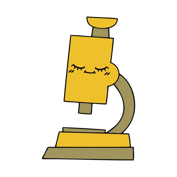 Dessin Animé Mignon Microscope — Image vectorielle